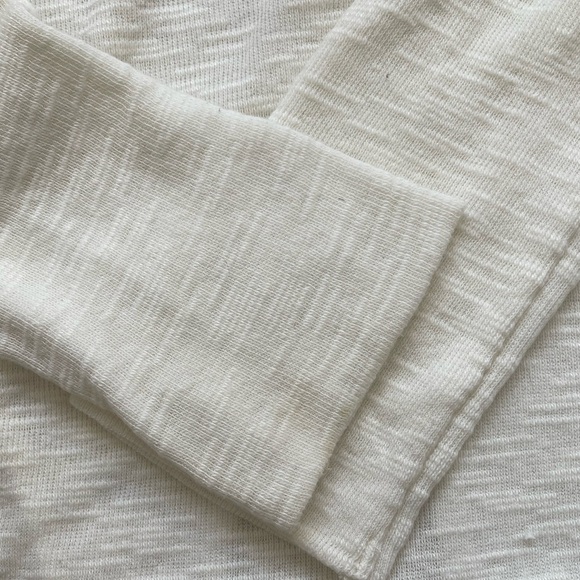 Free People We The Free Split Back Turtleneck White Ivory Size Large NWOT - Picture 9 of 9